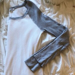 NEVER WORN Thermal Baseball Long Sleeve